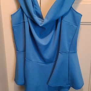 Off the shoulder, peplum top